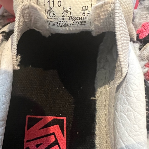 Checkered  Sherpa Vans kids - Picture 3 of 5